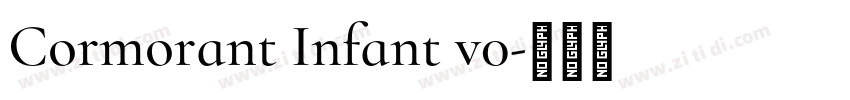 Cormorant Infant v0字体转换